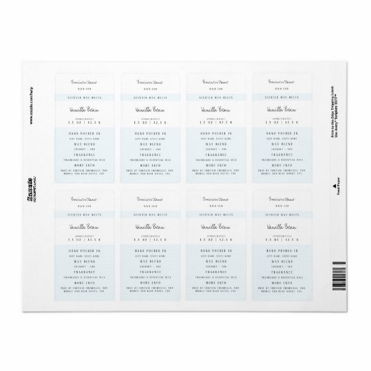Custom Wax Melt Labels (Vorne)