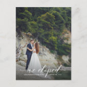 Custom we Elopement Ankündigung Postcard Postkarte (Vorderseite)