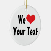 Custom We Liebe Ornament (Rechts)