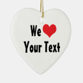 Custom We Liebe Ornament (Rechts)