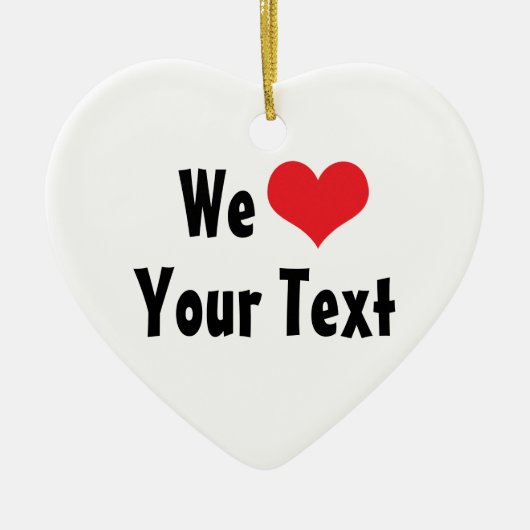 Custom We Liebe Ornament (Vorne)