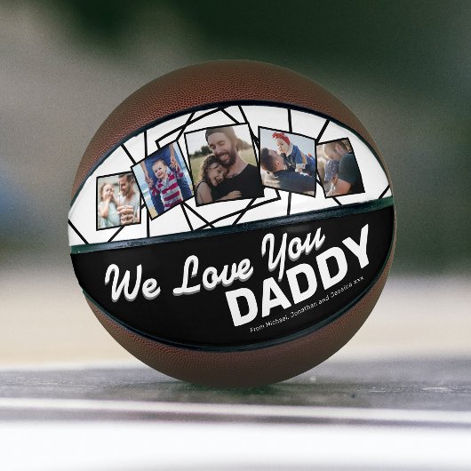 Custom We Liebe You Daddy Foto Basketball