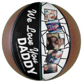 Custom We Liebe You Daddy Foto Basketball (Vertikal)