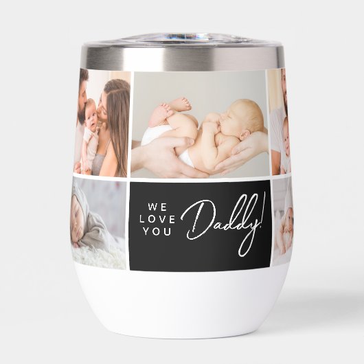 Custom We Love you Daddy Multi Photos Father's Day (Vorderseite)