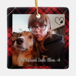 Custom We Rescued Each Other Chirstmas  Keramikornament
