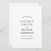 CUSTOM WEDD SAVE THE DATE VORLAGE - BILDER hinzufü (Vorne/Hinten)