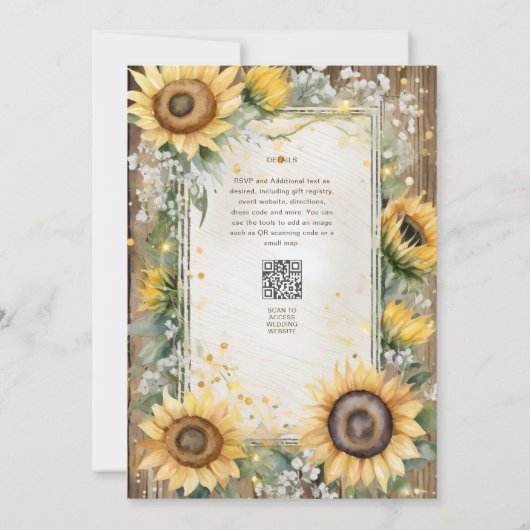 Custom Wedday Baby Shower Retirement Einladung (Rückseite)