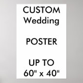 Custom Wedding 11" x 16,5" Poster MATTE Portrait (Vorne)