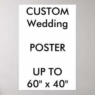 Custom Wedding 11" x 16,5" Poster MATTE Portrait