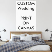 Custom Wedding 40" x 60" Wrapped Canvas Leinwanddruck (Insitu (Schlafzimmer))