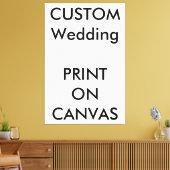 Custom Wedding 40" x 60" Wrapped Canvas Leinwanddruck (Insitu (Wohnzimmer))