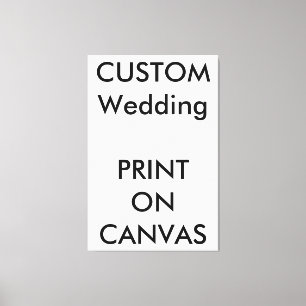 Custom Wedding 40" x 60" Wrapped Canvas Leinwanddruck