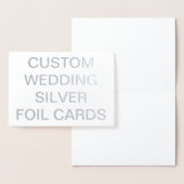 Custom Wedding 7x5 Personalisierte Silberfolienkar Folienkarte (Anzeige)