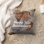 Custom Wedding Anniversary Foto Kissen (Decke)