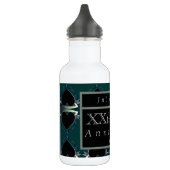 Custom Wedding Anniversary Gotische Herzen Edelstahlflasche (Links)