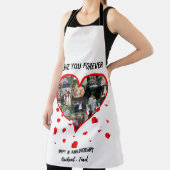 Custom Wedding Anniversary Heart Foto Collage Schürze (InSitu)