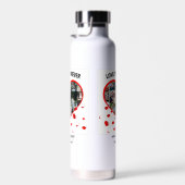 Custom Wedding Anniversary Heart Foto Collage Trinkflasche (Rechts)