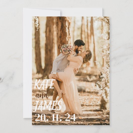 Custom Wedding Announcement Card Einladung (Vorderseite)