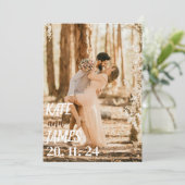 Custom Wedding Announcement Card Einladung (Stehend Vorderseite)