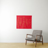 Custom Wedding Background Red & Gold Prop Empfang Wandteppich (Beispiel (Horizontal))