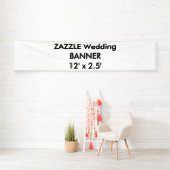 Custom Wedding Banner 12' x 2,5' (Insitu)