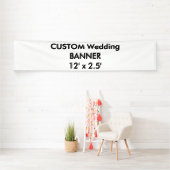 Custom Wedding Banner 12' x 2,5' (Insitu)