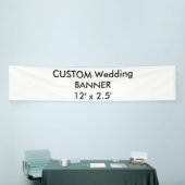 Custom Wedding Banner 12' x 2,5' (Messeveranstaltung)