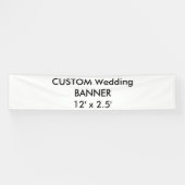 Custom Wedding Banner 12' x 2,5' (Horizontal)