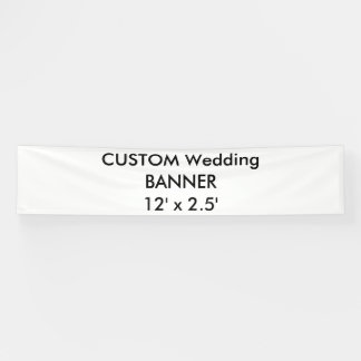 Custom Wedding Banner 12' x 2,5'
