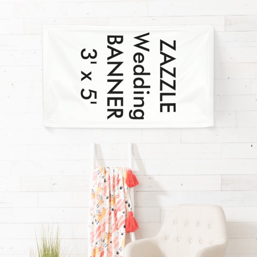 Custom Wedding Banner 3' x 5' (Insitu)
