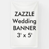 Custom Wedding Banner 3' x 5' (Vertikal)