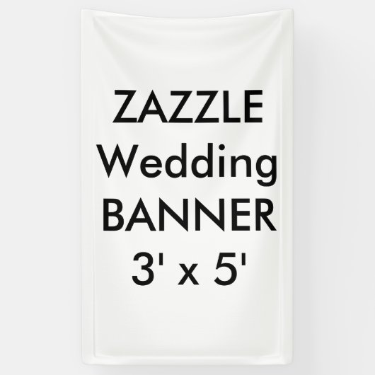 Custom Wedding Banner 3' x 5' (Vertikal)