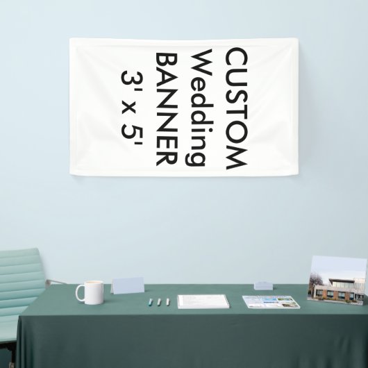 Custom Wedding Banner 3' x 5' (Messeveranstaltung)