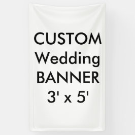 Custom Wedding Banner 3' x 5'