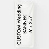 Custom Wedding Banner 6' x 2,5' (Vertikal)
