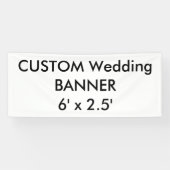 Custom Wedding Banner 6' x 2,5' (Horizontal)