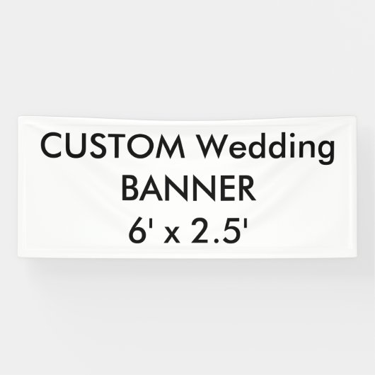 Custom Wedding Banner 6' x 2,5' (Horizontal)
