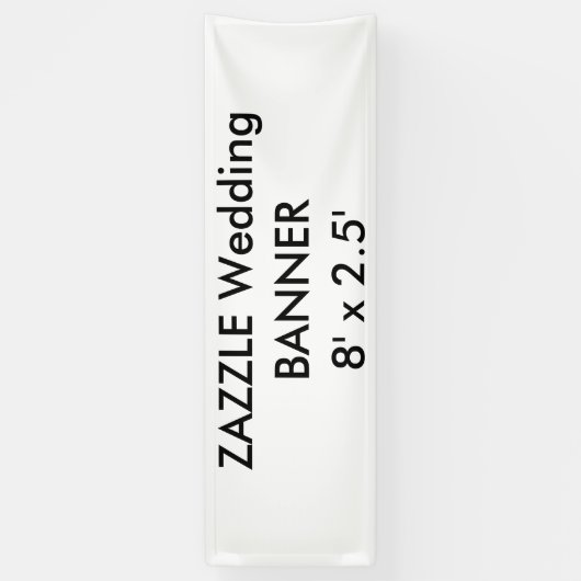 Custom Wedding Banner 8' x 2,5' (Vertikal)