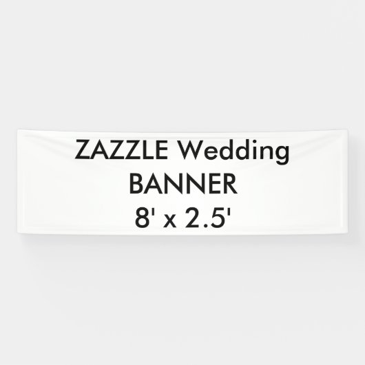 Custom Wedding Banner 8' x 2,5' (Horizontal)