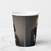 Custom Wedding Bride and Groom's Foto Pappbecher (Links)