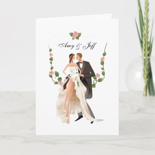 Custom Wedding Card Karte (Vorderseite)