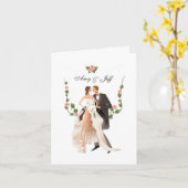Custom Wedding Card Karte (Gelbe Blume)