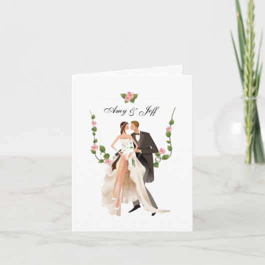 Custom Wedding Card Karte (Vorderseite)