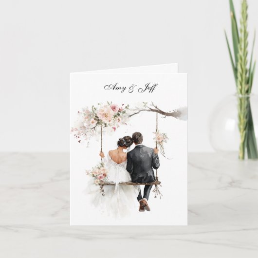 Custom Wedding Card Karte (Vorderseite)
