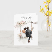 Custom Wedding Card Karte (Gelbe Blume)