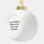 Custom Wedding Christmas Tree Keramik Ball Ornamen Keramik Kugel-Ornament (Rechts)
