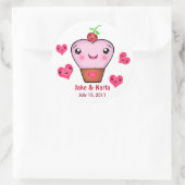 Custom Wedding / Couples Kawaii Sticker (Tasche)