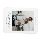 Custom Wedding Dankeschön Foto Magnet (Horizontal)