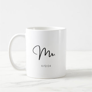 Custom Wedding Date Tasse