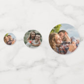 Custom Wedding Day Foto Confetti Konfetti (Rückseiten)